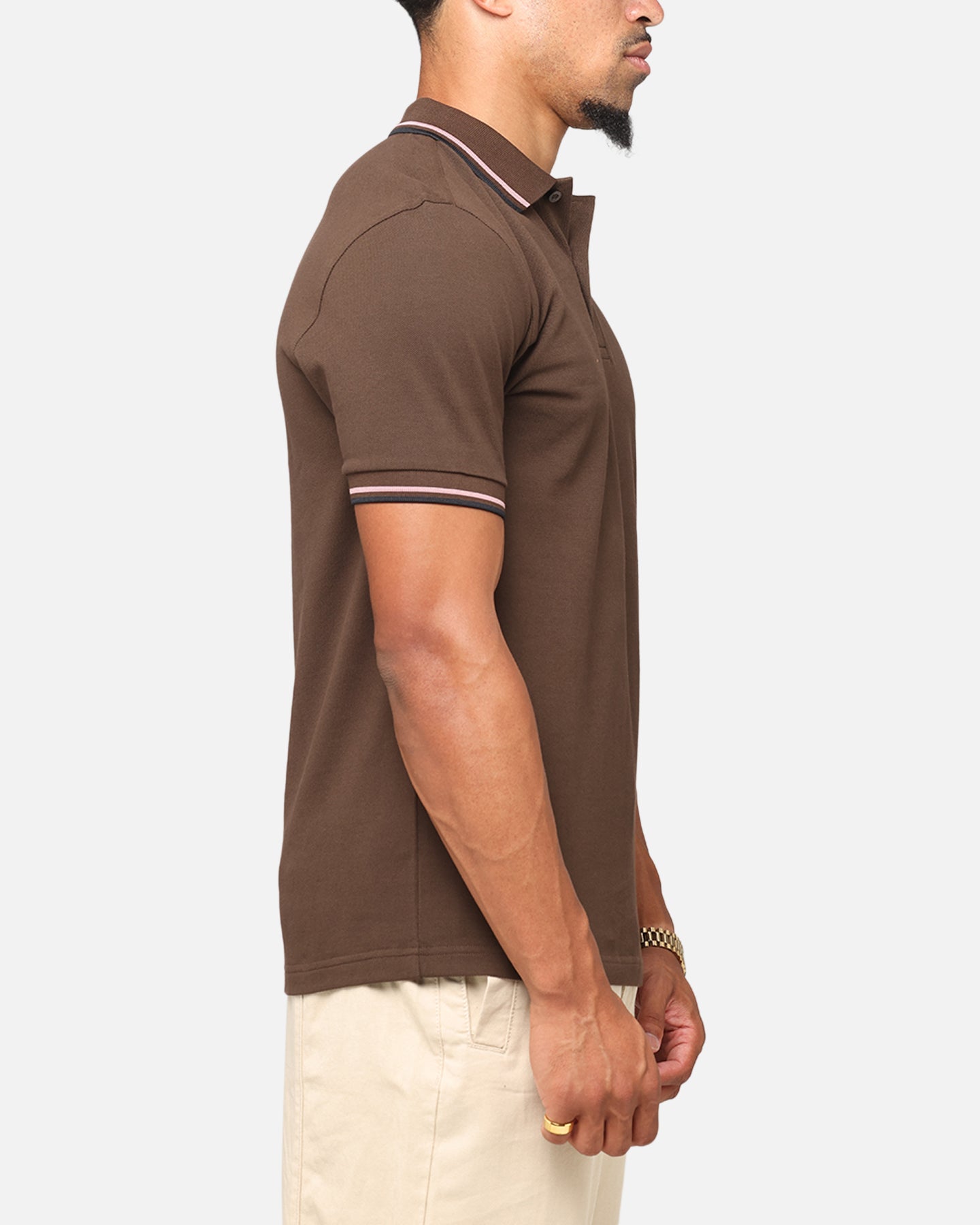 Fred Perry Twin Tipped Polo Shirt Brown | Culture Kings