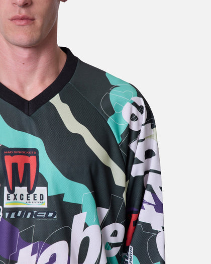 MNML Unstable Moto Long Sleeve T-Shirt Mint/Multi