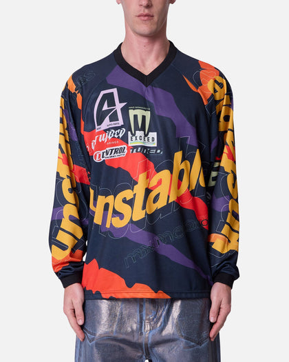 MNML Unstable Moto Long Sleeve T-Shirt Orange Multi