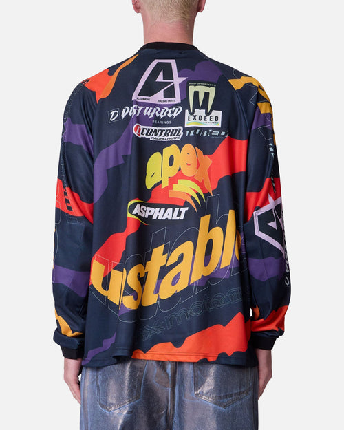 MNML Unstable Moto Long Sleeve T-Shirt Orange Multi