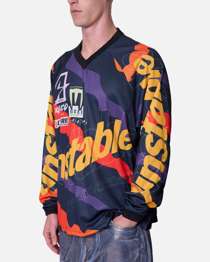 MNML Unstable Moto Long Sleeve T-Shirt Orange Multi