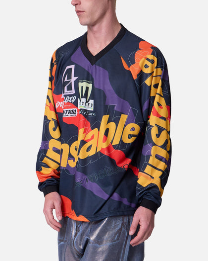 MNML Unstable Moto Long Sleeve T-Shirt Orange Multi