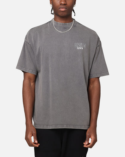 The Anti Order Agma Mock Neck T-Shirt Washed Charcoal