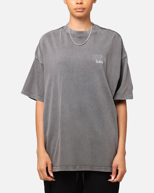 The Anti Order Agma Mock Neck T-Shirt Washed Charcoal