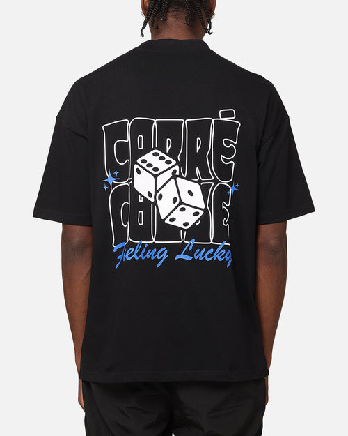 Carre Feeling Lucky Mock Neck T-Shirt Black