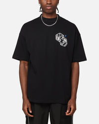 Carre Feeling Lucky Mock Neck T-Shirt Black