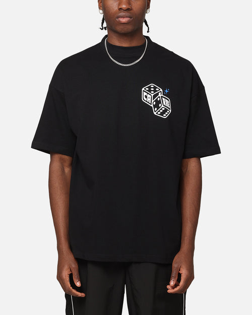 Carre Feeling Lucky Mock Neck T-Shirt Black