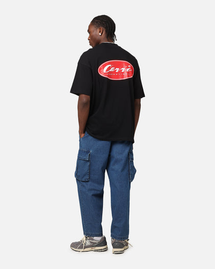 Carre Script Sport Mock Neck T-Shirt Black