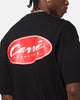 Carre Script Sport Mock Neck T-Shirt Black