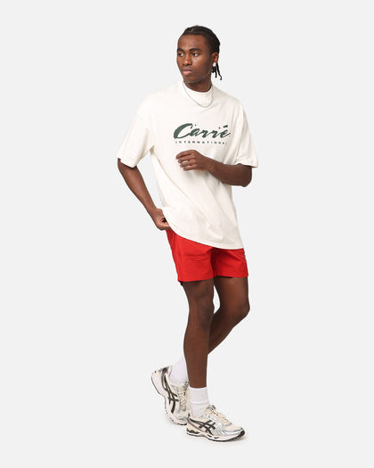 Carre Script Sport Mock Neck T-Shirt Off White