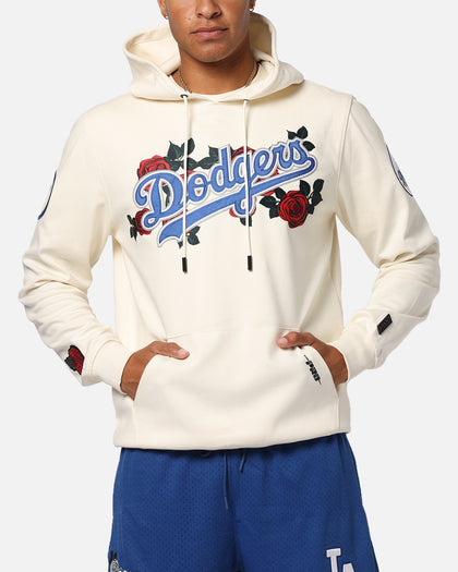 Pro Standard Los Angeles Dodgers Roses Pullover Hoodie Eggshell