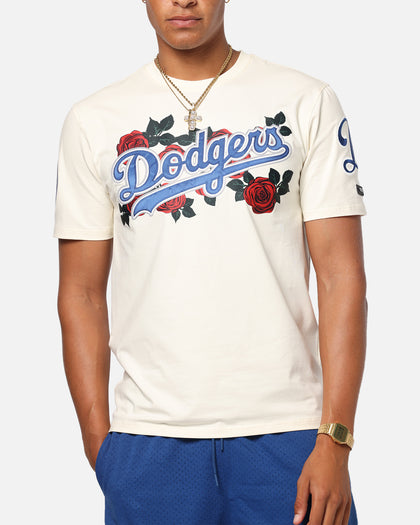 Pro Standard Los Angeles Dodgers Roses T-Shirt Eggshell