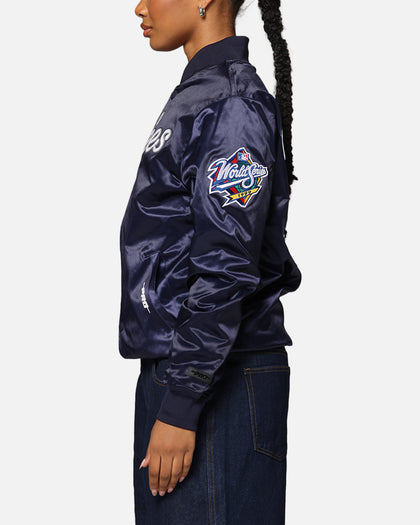 Pro Standard New York Yankees Roses Satin Jacket Navy