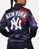 Pro Standard New York Yankees Roses Satin Jacket Navy