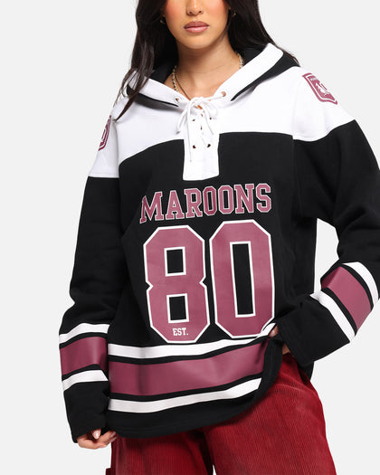 Queensland Rugby League Queensland Maroons Panel Hoodie Black