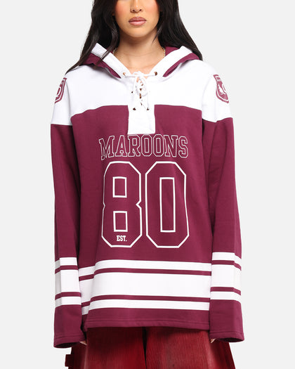 Queensland Rugby League Queensland Maroons Panel Hoodie Maroon