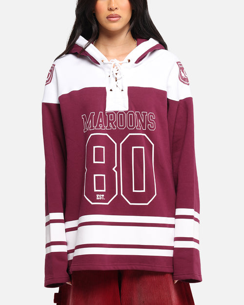 Queensland Rugby League Queensland Maroons Panel Hoodie Maroon