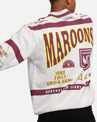 Queensland Rugby League Queensland Maroons Team Crewneck Silver Marle