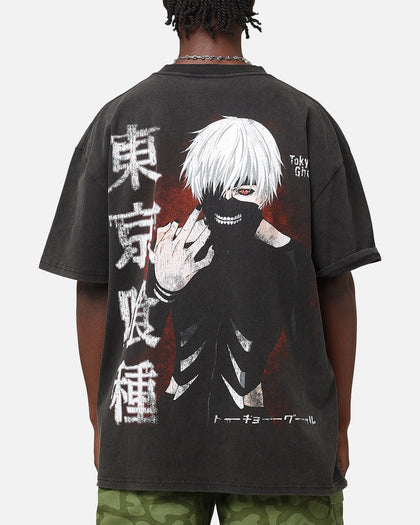 Goat Crew X Tokyo Ghoul Kaneki Heavy T-Shirt Vintage Black