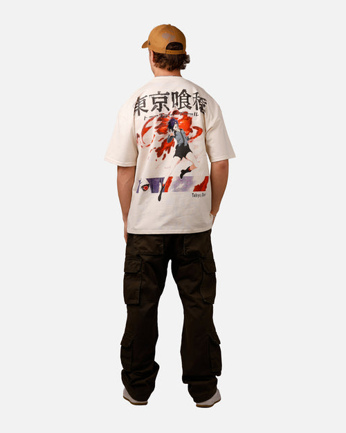 Goat Crew X Tokyo Ghoul Touka Heavy T-Shirt Off White