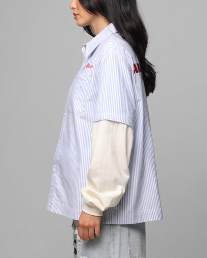 Loiter Art Studio Work Shirt Blue Stripe