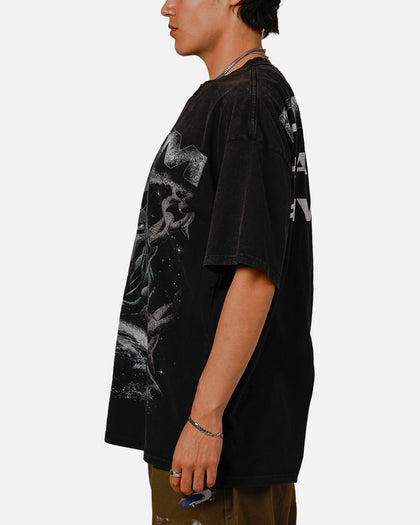 Goat Crew Marvel Doctor Doom No Rivals Vintage T-Shirt Black Acidwash