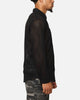 XXIII Terrace Knit Long Sleeve Button Up Shirt Black