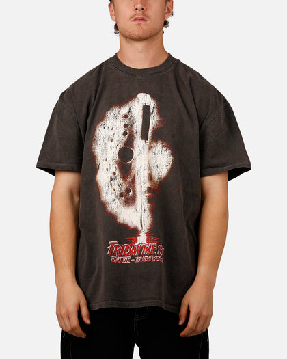 American Thrift X Friday The 13th Part VII 'Horror Classics' The New Blood Heavy T-Shirt Black Wash