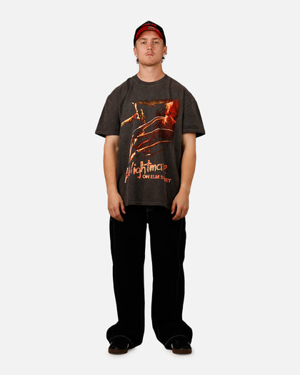 73Studio X A Nightmare on Elm Street 'Horror Classics' Claw Heavyweight T-Shirt Black Wash