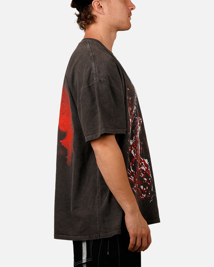 American Thrift X IT 'Horror Classics' The Dead Lights Heavyweight T-Shirt Black Wash