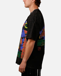 Culture Kings Chicago Blackhawks Vintage T-Shirt Black Acidwash
