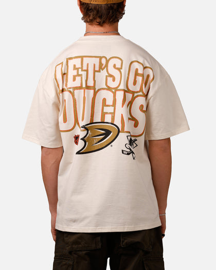 Culture Kings Anaheim Ducks Lets Go Ducks Vintage T-Shirt Off White