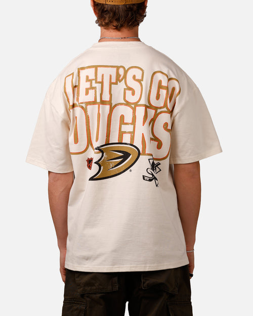 Culture Kings Anaheim Ducks Lets Go Ducks Vintage T-Shirt Off White
