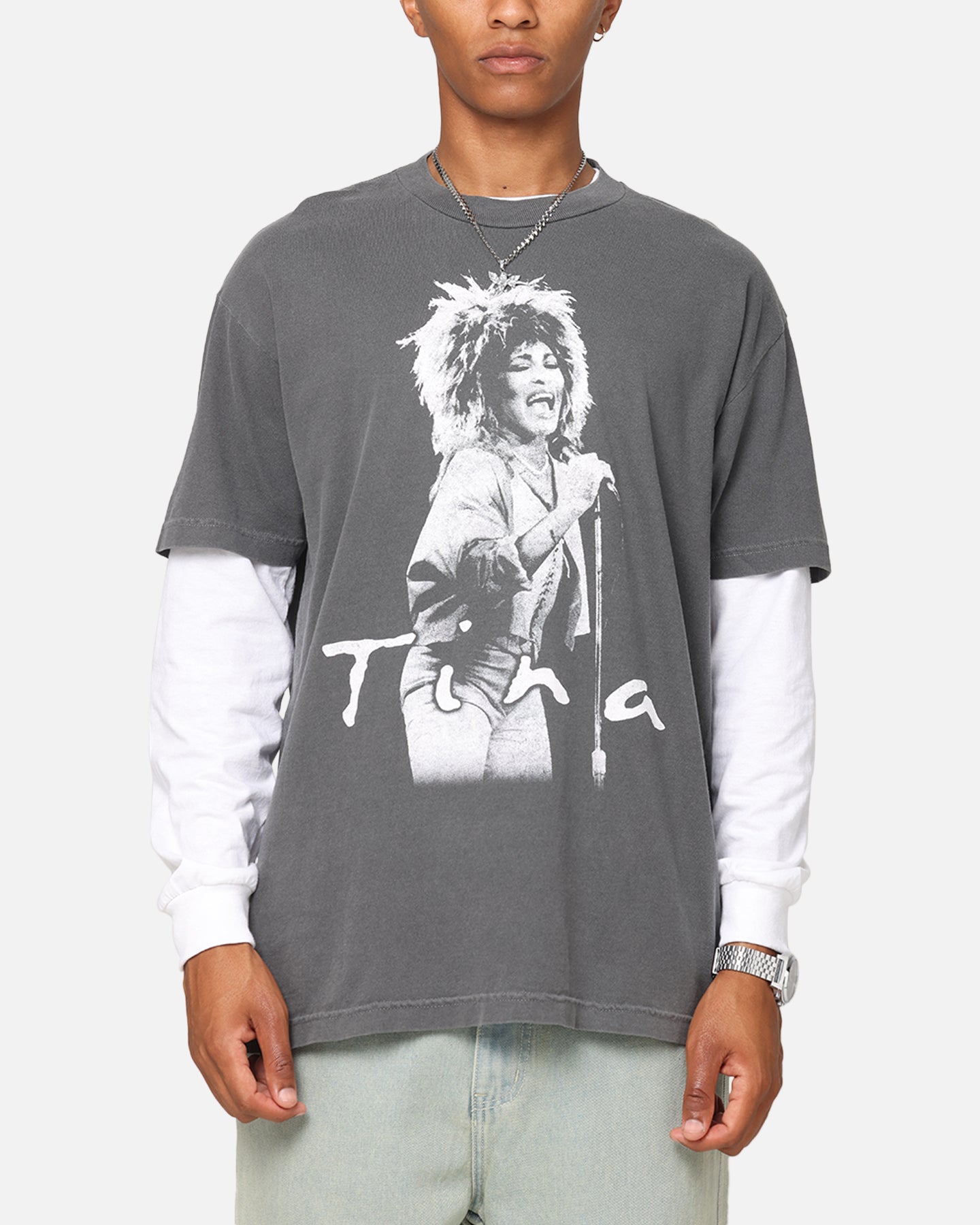雰囲気系　TINA TURNER Vintage Tee ヴィンテージTシャツ Tina Turner Tina Turner Vintage T-Shirt Faded Black | Culture Kings