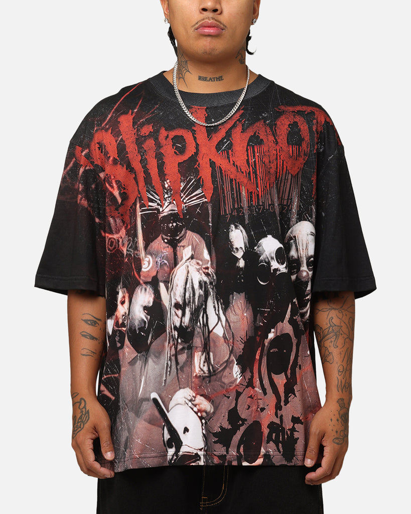 Slipknot Slipknot All Over T-Shirt Washed Black | Culture Kings