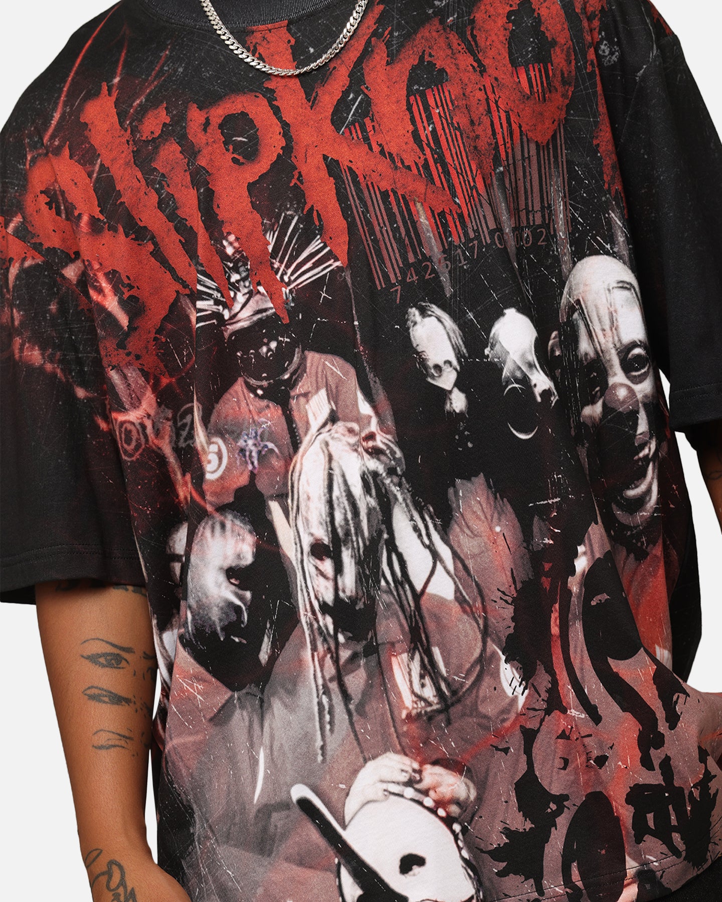 Slipknot Slipknot All Over T-Shirt Washed Black | Culture Kings