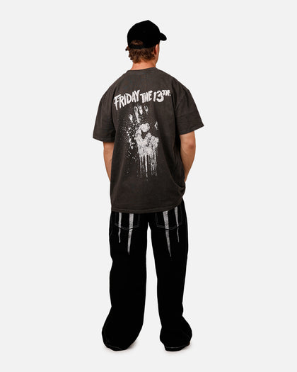 American Thrift X Friday The 13th 'Horror Classics' 13th Classic Heavy T-Shirt Black Wash