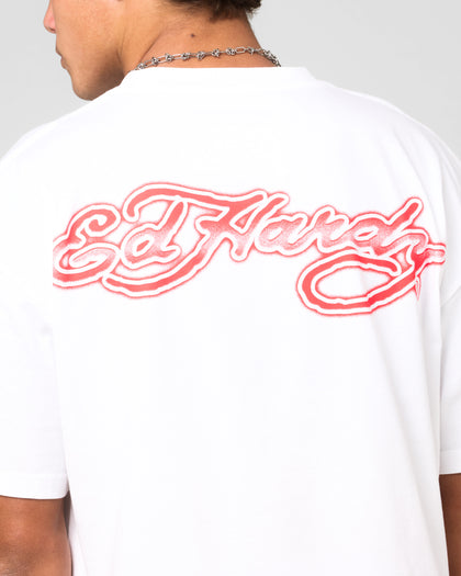 Ed Hardy Blue Dragon T-Shirt White