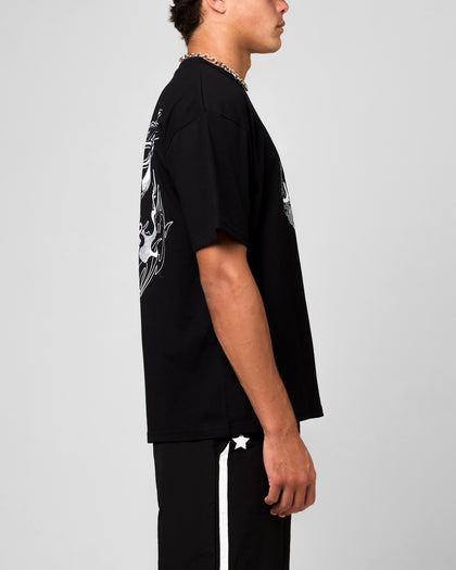Ed Hardy Double Horns T-Shirt Black
