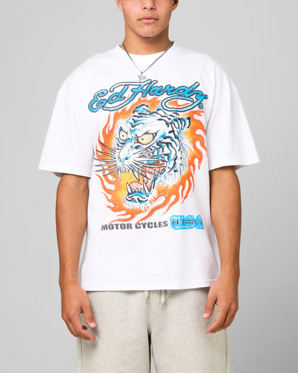 Ed Hardy Motor Club T-Shirt White