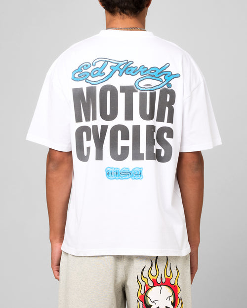Ed Hardy Motor Club T-Shirt White