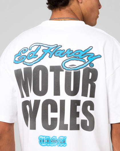 Ed Hardy Motor Club T-Shirt White