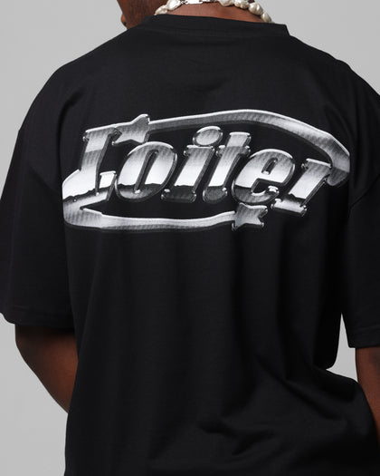 Loiter Chrome Logo T-Shirt Black