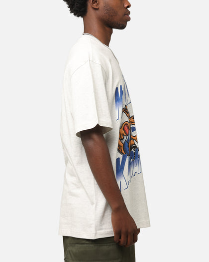 Mitchell & Ness North Melbourne Kangaroos Mascot Character T-Shirt Silver Marle