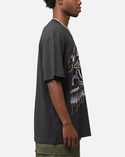 Mitchell & Ness Collingwood Magpies Mascot Character T-Shirt Faded Black