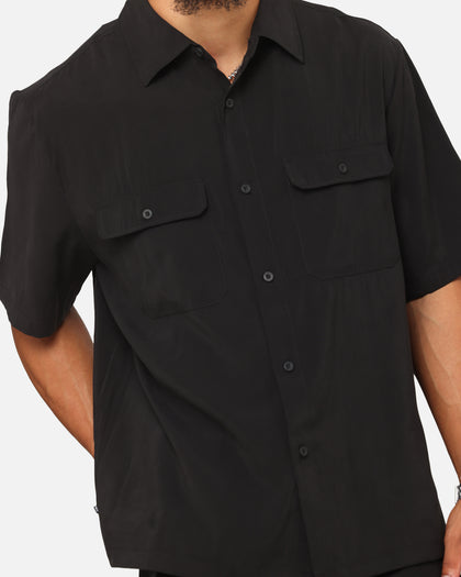 Saint Morta Cargo Button Up Shirt Black