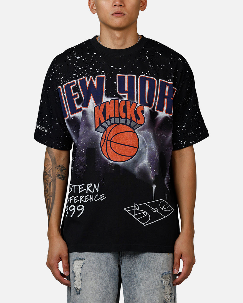 Mitchell & Ness NBA New York Knicks Floral Mesh Mens White Shirt