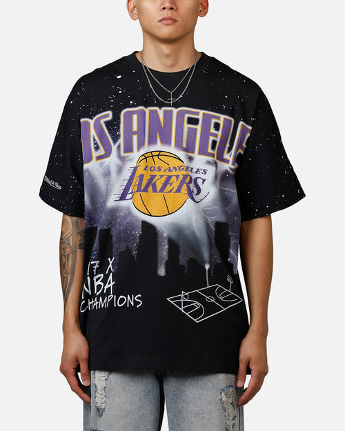 Mitchell & Ness Los Angeles Lakers Skyline T-Shirt Faded Black