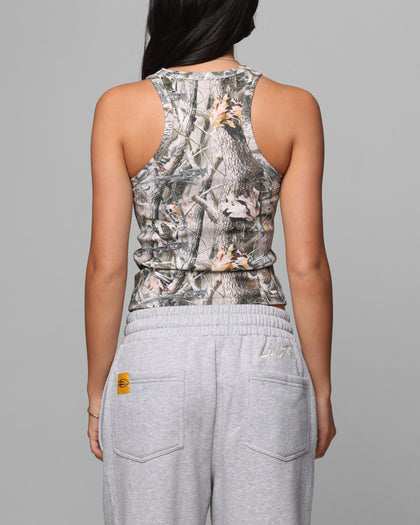 Loiter Women's Cowboy Tank Real Tree Camo
