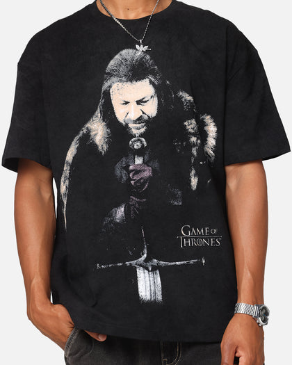 Goat Crew X Game Of Thrones Ned Stark Heavy T-Shirt Black
